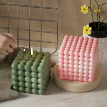 Load image into Gallery viewer, Rectangular Square Bead Ball Candle Mold
