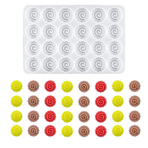 24 Mini Fish Roll Silicone Mold