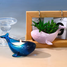 Load image into Gallery viewer, Whale Candle Holder Flower Pot Storage Mold
