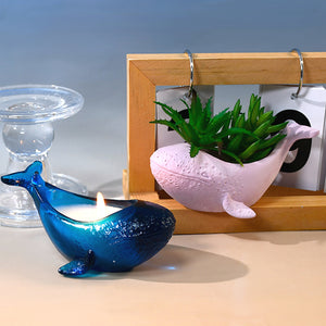 Whale Candle Holder Flower Pot Storage Mold