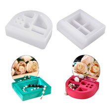 Load image into Gallery viewer, Square Round Storage Silicone Mold Jewelry Box Base with Lens
