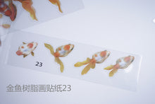 Load image into Gallery viewer, Goldfish Paintings Material Stickers
