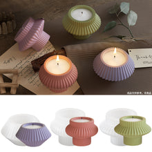 Load image into Gallery viewer, Striped Candlestick Mold
