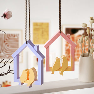 House Bird List Pendant Hanging Silicone Mold