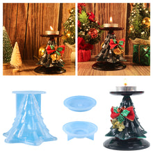 Load image into Gallery viewer, Christmas Tree Candle Holder Mold
