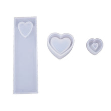 Load image into Gallery viewer, Heart shaped Box Hollow Pendant Bookmark Mold
