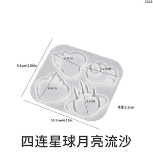 Flowing Sand Pendant Silicone Mold