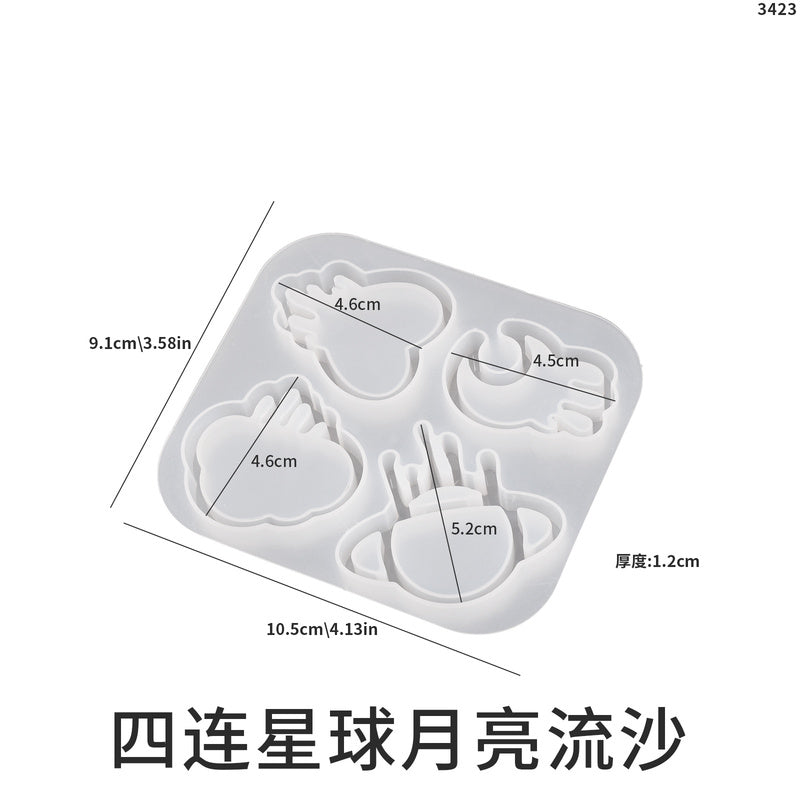Flowing Sand Pendant Silicone Mold