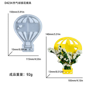 Hot Balloon Silicone Flower Arrangement Pendant Mold