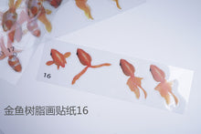 Load image into Gallery viewer, Goldfish Paintings Material Stickers
