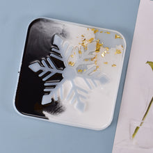 Load image into Gallery viewer, Hollow out Snowflake Coaster Silicone Mold
