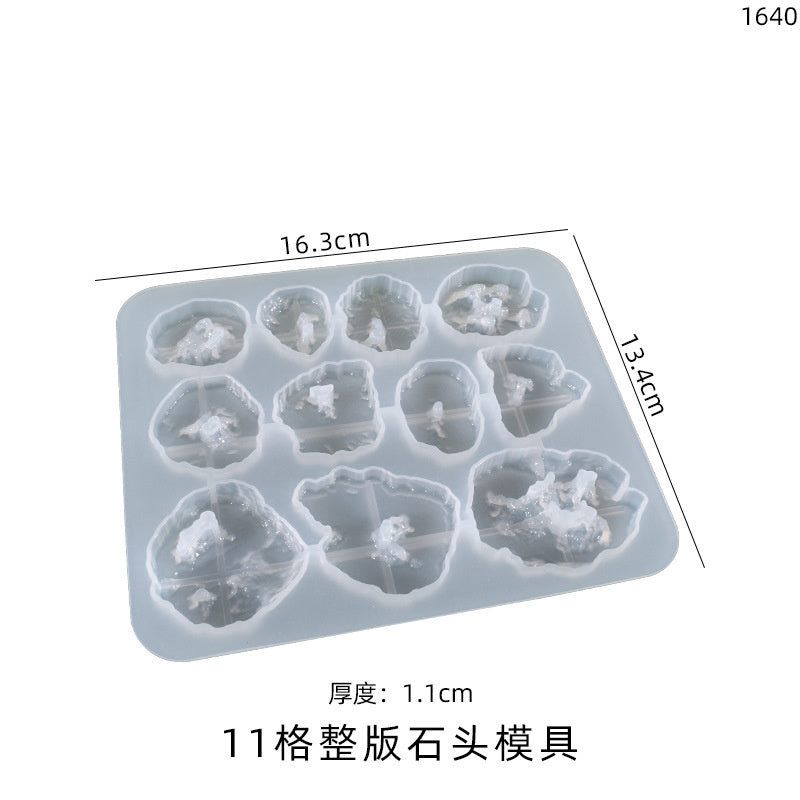 Irregular Shaped Stone Pendant Silicone Mold