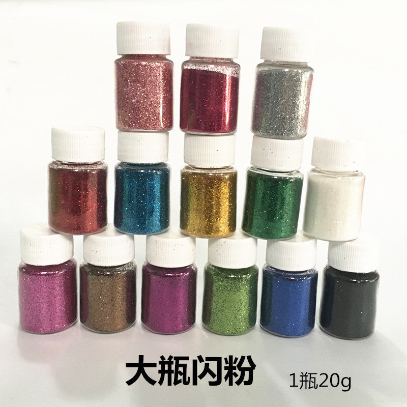 20G Bottle of Silver Glitter Powder