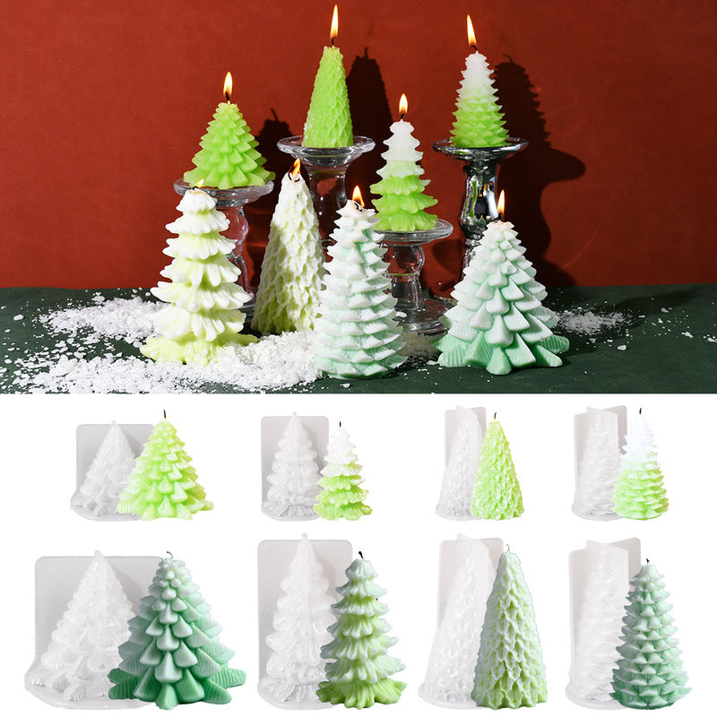 Christmas Tree Candle Silicone Mold