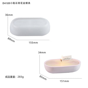 Boat Candle Holder Silicone Mold