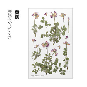 Dried Flower Stickers Material