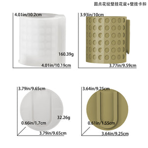 Multiple Wall Mounted Succulent Vases Silicone Mold