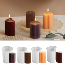 Load image into Gallery viewer, Cylindrical Candle Silicone Mold
