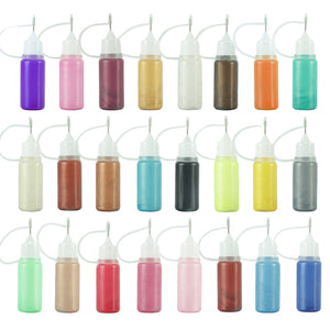 24 Colors Painted Beads Pigment