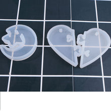 Load image into Gallery viewer, Couple Heart Star Moon Pendant Mold
