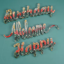 Load image into Gallery viewer, English Blessing Words Welcome Birthday Hanging Sign Silicone Mold
