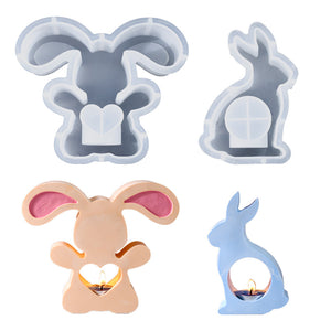 Easter Rabbit Candle Holder Silicone Mold