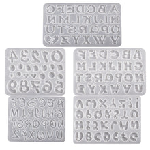 Load image into Gallery viewer, 26 English Alphabet and Number Symbols Love Earrings Mold
