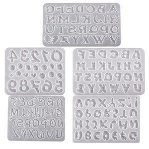 26 English Alphabet and Number Symbols Love Earrings Mold