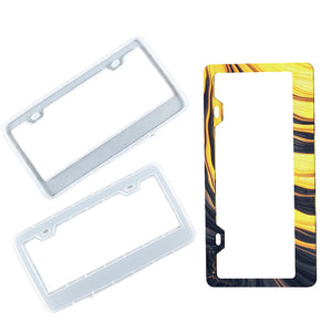 License Plate Frame Silicone Mold