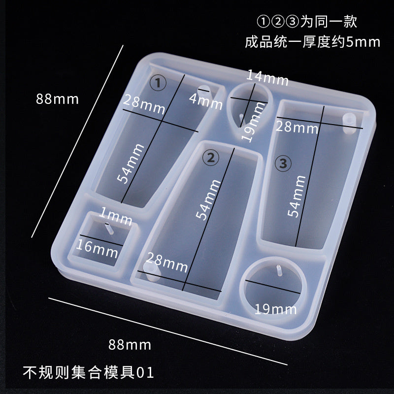 Irregular Eardrop Collection Mold