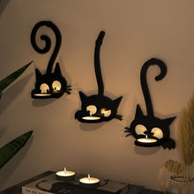 Load image into Gallery viewer, Three Kittens Wall Decoration Candle Holder Mold
