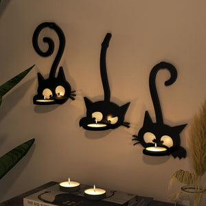 Three Kittens Wall Decoration Candle Holder Mold