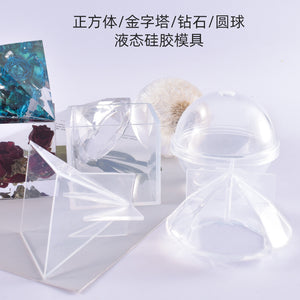 Cube Pyramid Ball Liquid Silicone Mold