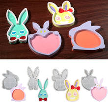 Load image into Gallery viewer, Easter Cartoon Rabbit Silicone Coaster Mold
