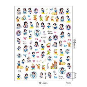 Princess Series Cartone Stickers