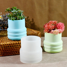 Load image into Gallery viewer, Circle Cylindrical Storage Flower Pot Mold
