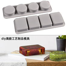 Load image into Gallery viewer, Square Round Block Silicone Mold
