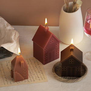 3D House Candle Silicone Mold