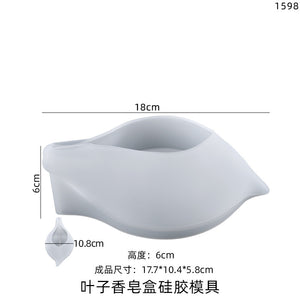Drain Leaf Soap Storage Box Silicone Mold