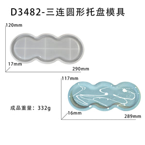 Tray with Multiple Circular Edge Mold