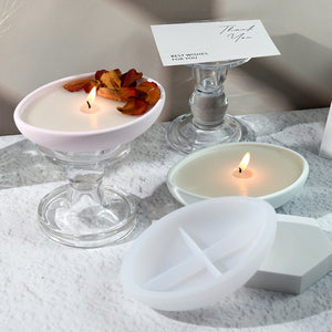 Hemispherical Boat Candle Cup Silicone Mold