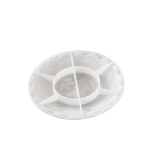 Relief Lotus Tray Storage Plate Silicone Mold