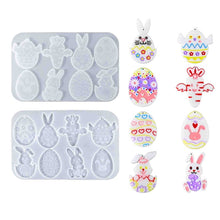 Load image into Gallery viewer, Easter Egg Rabbit Pendant Silicone Mold
