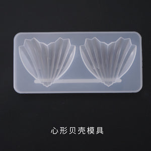 Ocean Series Heart shaped Shell Silicone Mold