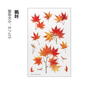 Dried Flower Stickers Material