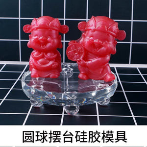 Tray Mold with Six Ball Foot Eests