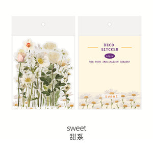 Dried Flower Stickers Material