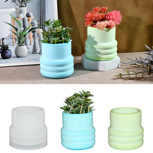 Load image into Gallery viewer, Circle Cylindrical Storage Flower Pot Mold
