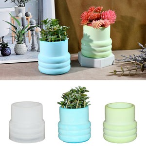 Circle Cylindrical Storage Flower Pot Mold