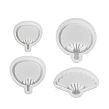 Load image into Gallery viewer, Multiple Fan Flowing Sand Pendant Keychain Silicone Mold
